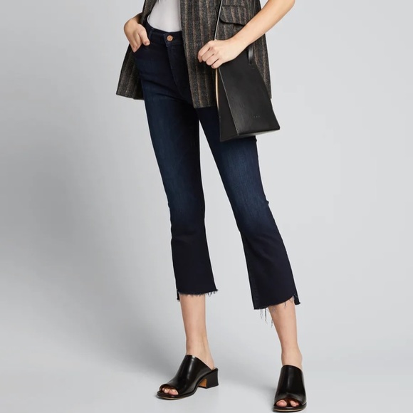 MOTHER Insider Crop Step Fray Jeans AFTER PARTY SIZE 25 - Picture 4 of 16